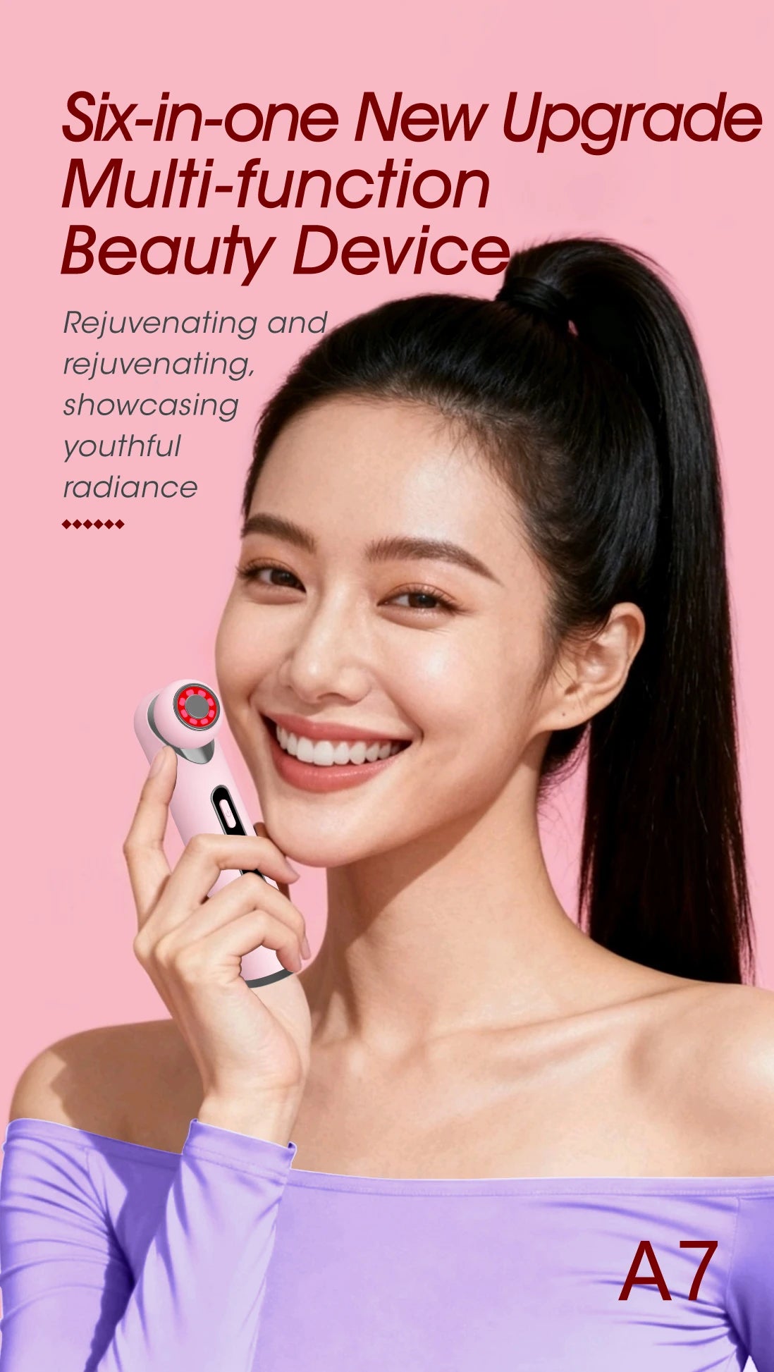 LED Photon Eye Facial Massager and Lifting Wand