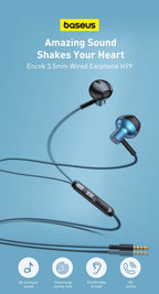 Wired In-Ear Headphones with 3.5mm Jack and Microphone