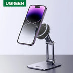 Adjustable Magnetic Aluminum Phone Stand for Desk