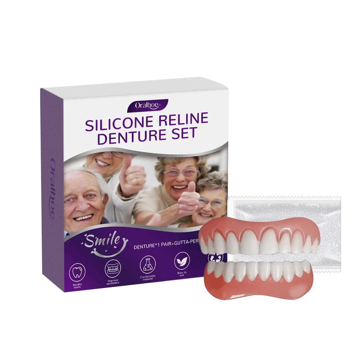 Cosmetic Denture Set for Instant Smile Enhancement