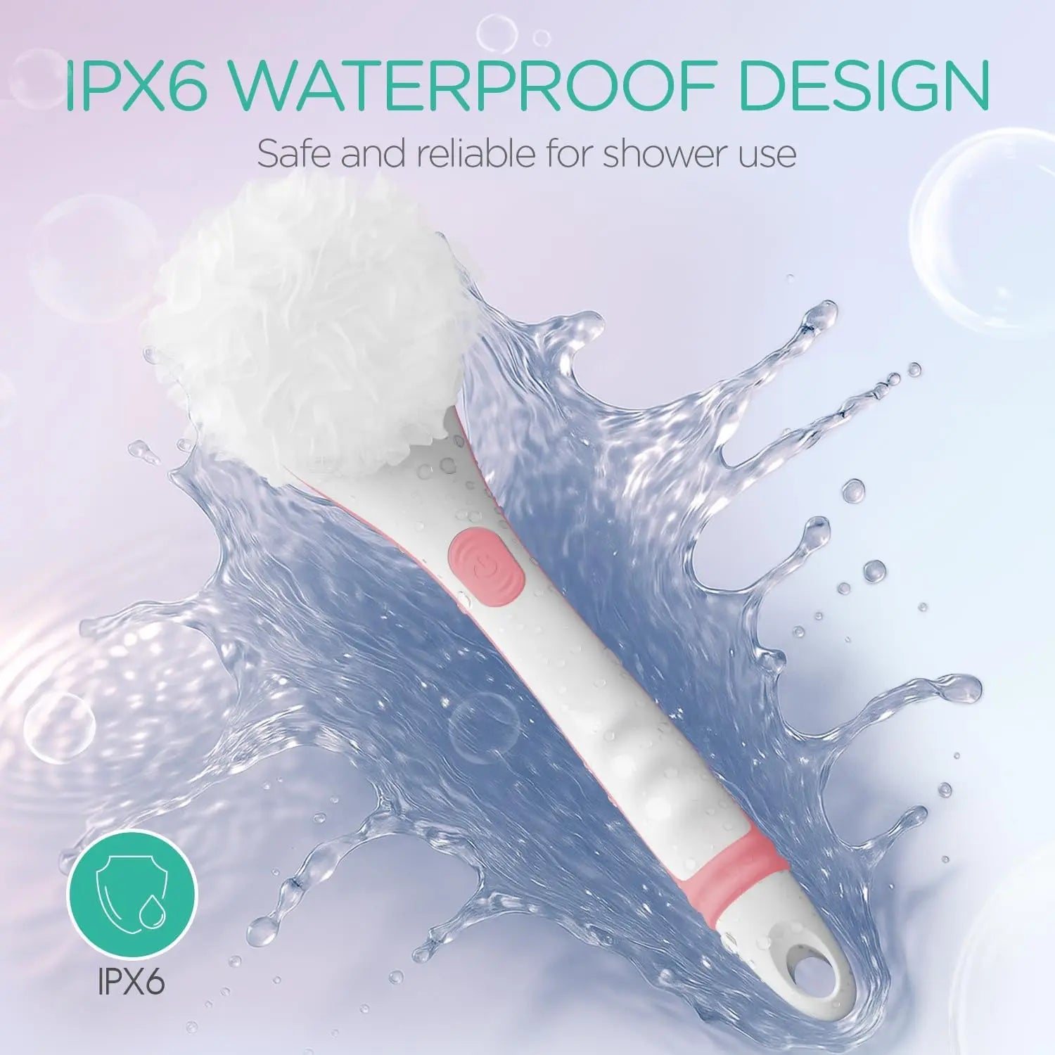 Electric Long Handle Body Brush for Shower and Exfoliation - 6