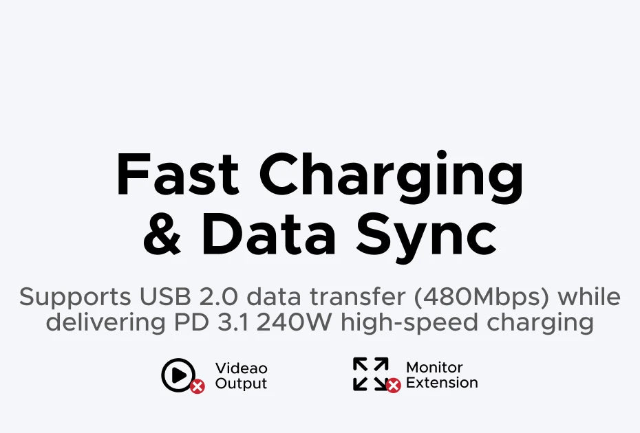 240W USB-C Fast Charging Cable with Real-Time Digital Display