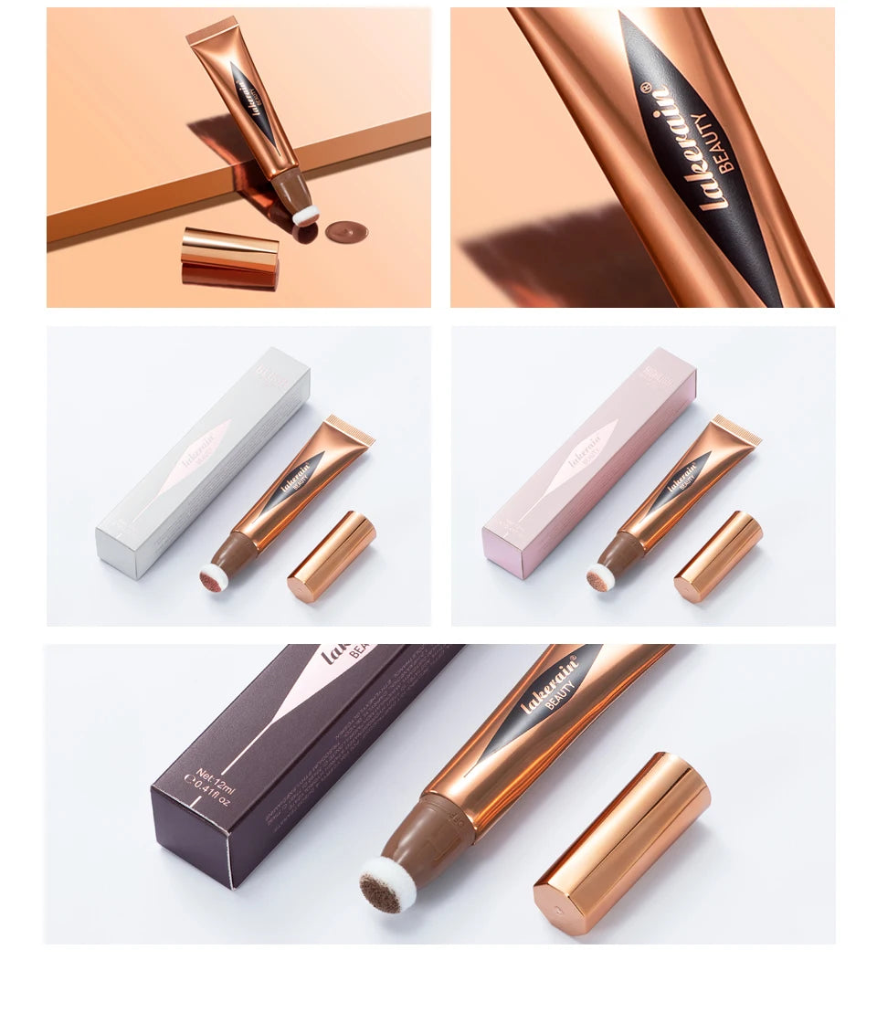 Liquid Contour, Blush and Highlighter Wand with Cushion Applicator