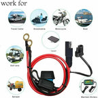 16AWG Motorcycle Battery Terminal to SAE Quick Extension Cable