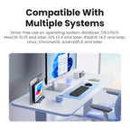Wireless Bluetooth Multi-Device Keyboard for Laptop Tablet PC