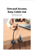 Magnetic Desk Cable Organizer Clips for USB Charging Cords
