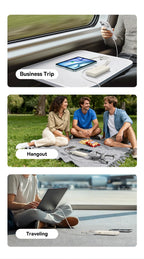 100W 20000mAh Fast Charging Power Bank with Built-In USB-C Cables