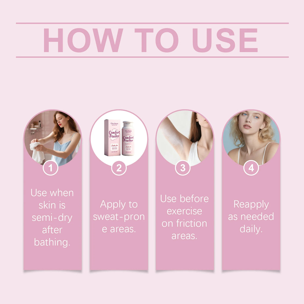All-Over Sweat-Wicking Body Powder for Anti-Chafing Comfort