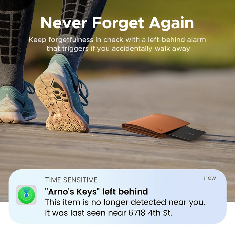Smart Bluetooth Wallet Tracker for Apple Find My