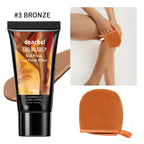 Waterproof Leg and Body Foundation with Application Glove