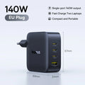 140W GaN Fast Wall Charger for Laptops and Smartphones