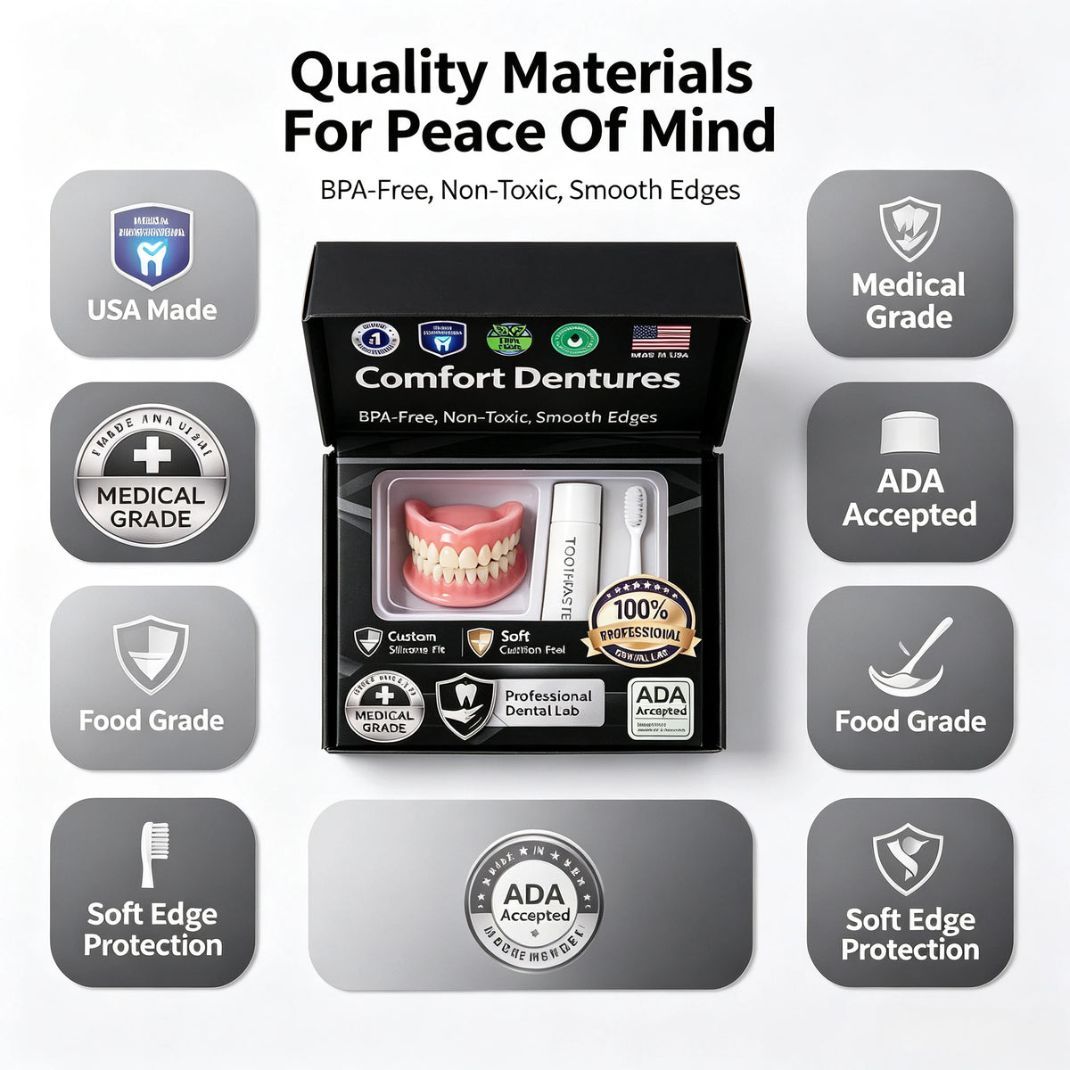 Moldable Silicone Cosmetic Denture Kit