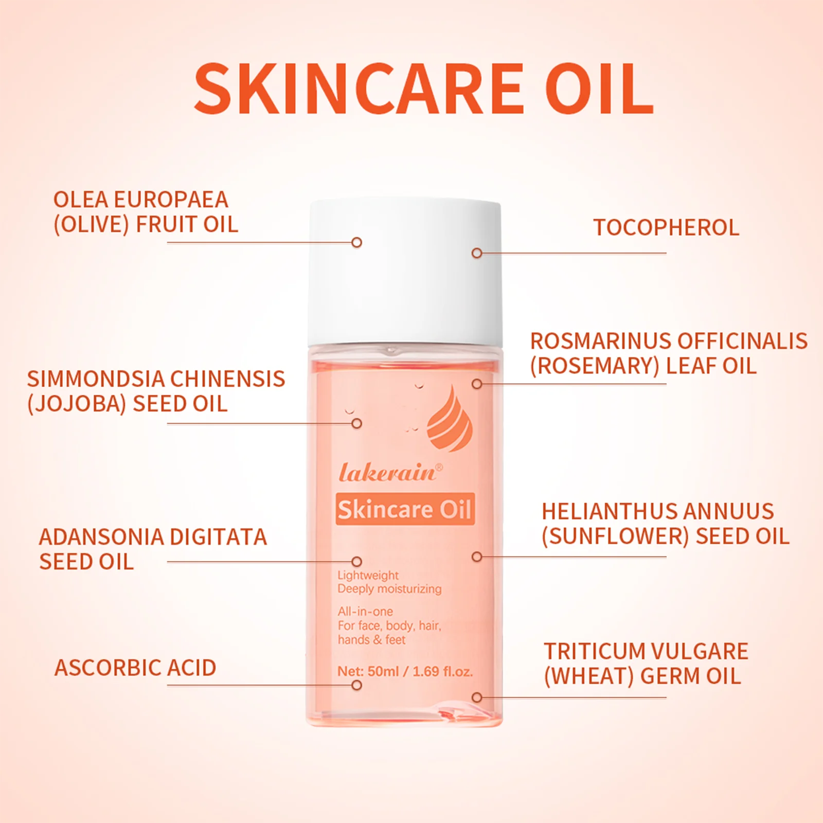 Multipurpose Skincare Oil for Face, Body and Hair - 3