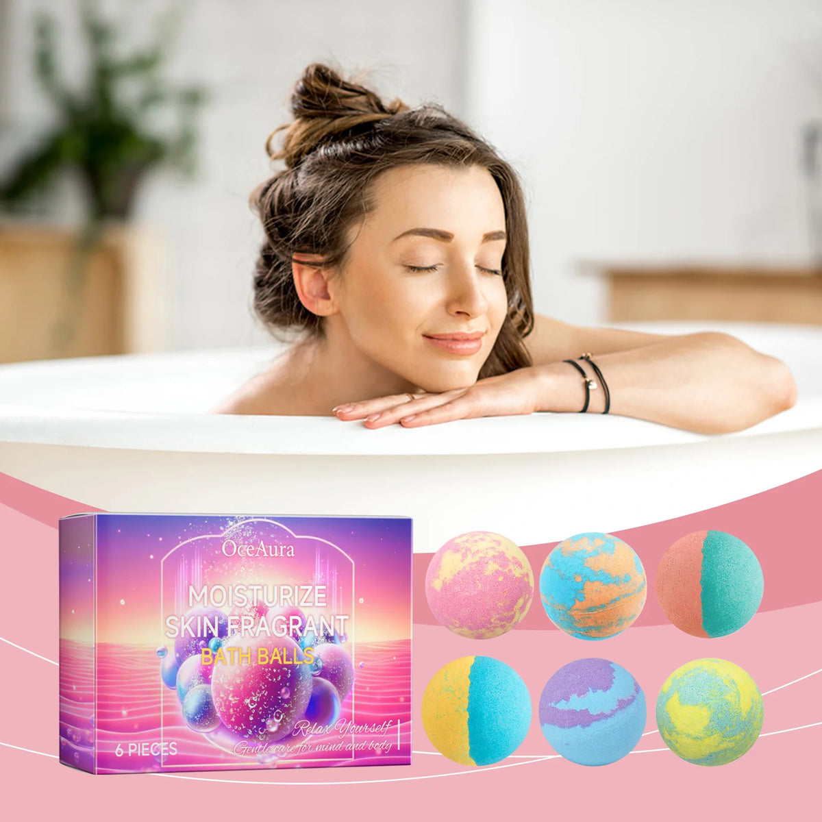 Aromatherapy Moisturizing Bath Bombs for Stress Relief