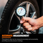Heavy Duty Analog Tire Pressure Gauge for Cars and Motorcycles