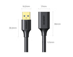 USB 3.0 Male to Female Extension Cable for Data Transfer