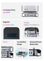 11-in-1 Docking Station for Mac Mini M4 with M.2 SSD Enclosure