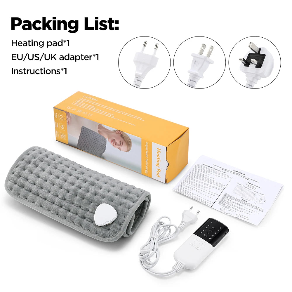 Electric Heating Pad for Back and Muscle Pain Relief