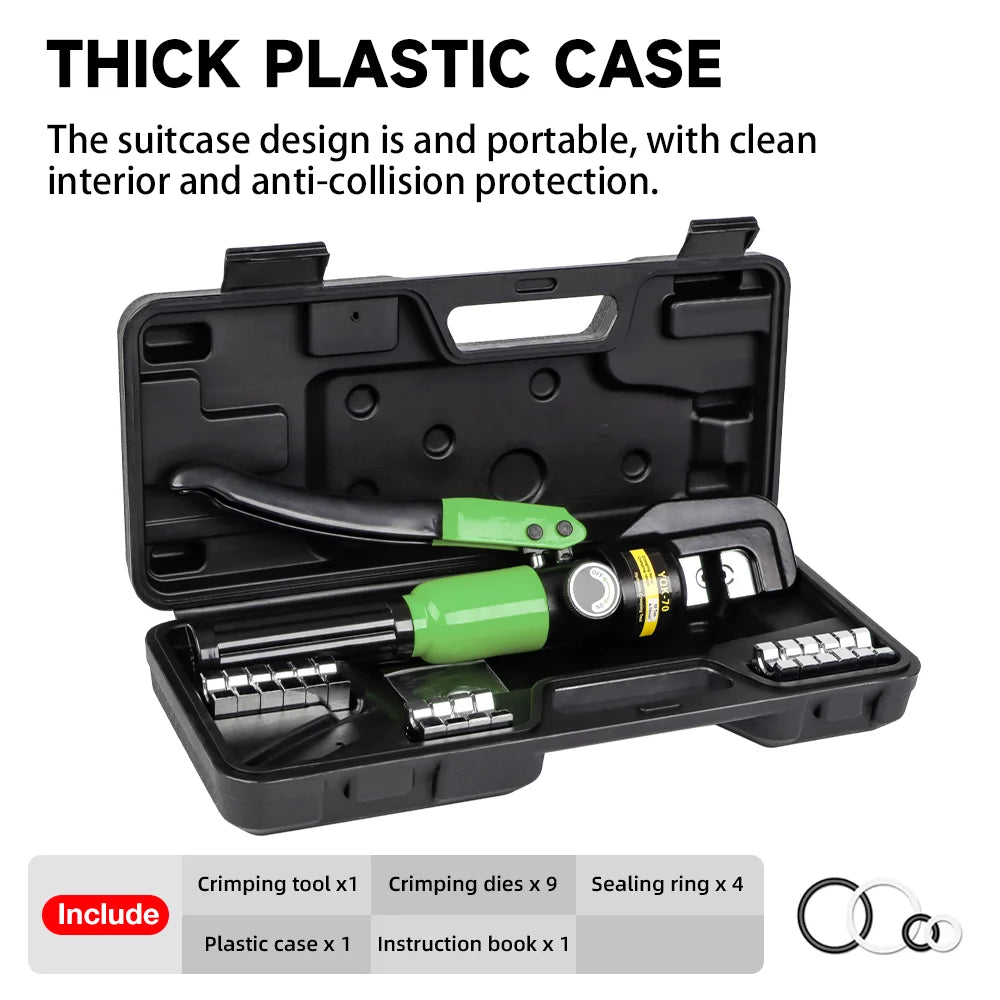 10T Hydraulic Cable Crimping Tool 4-70mm²
