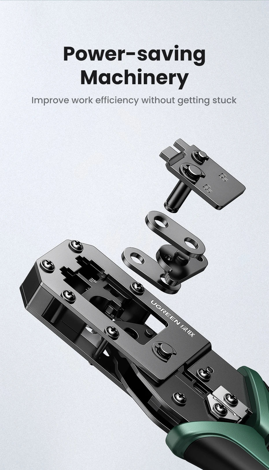 Multifunctional Ethernet Cable Crimper for RJ45 and RJ12 Connectors - 18
