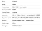 USB-C Dual SD and MicroSD Card Reader 312MB/s