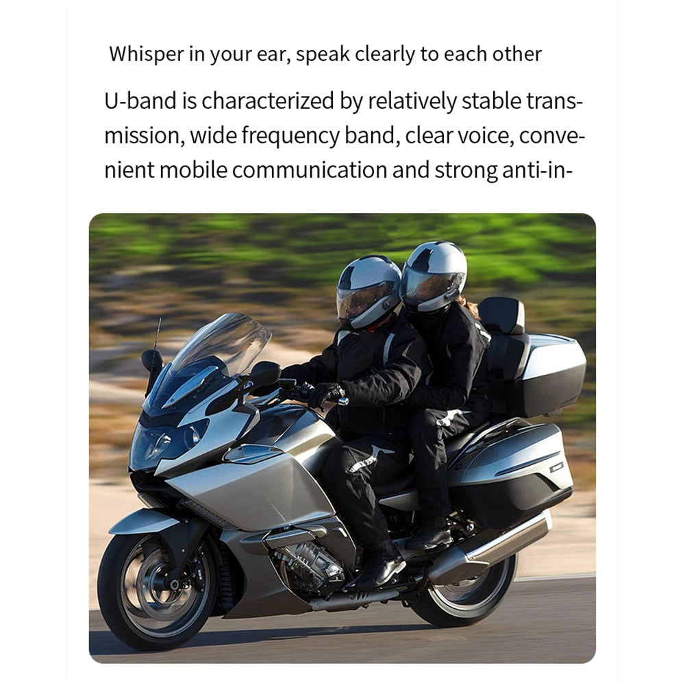 Bluetooth 5.0 Motorcycle Helmet Intercom Headset - 10