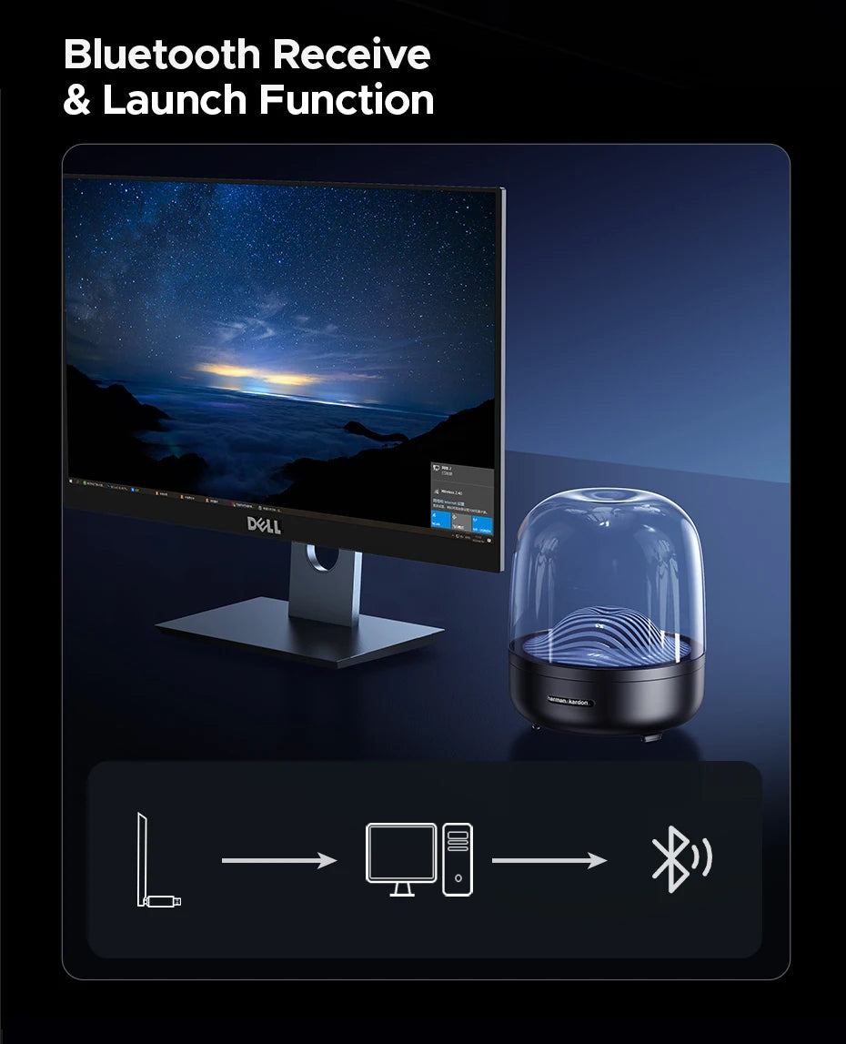 AX900 WiFi 6 and Bluetooth 5.4 USB Dual-Band Wireless Adapter