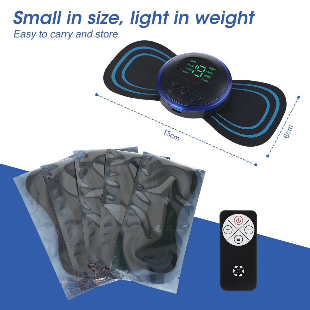 Portable Electric Muscle Massage Patch with Remote