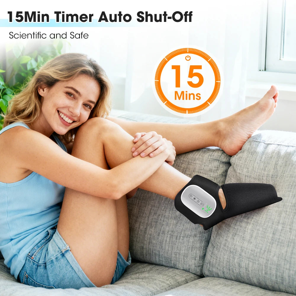 Cordless Heated Air Compression Foot and Ankle Massager