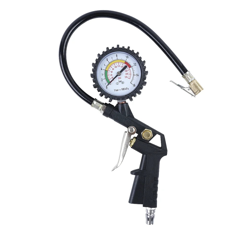 3-in-1 Tire Pressure Gauge and Inflator for Car and Motorcycle - 13