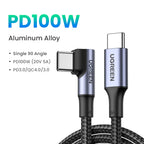 100W USB-C to USB-C Fast Charging Cable for Laptops and Smartphones
