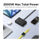6-in-1 UK Plug Power Strip with 20W USB-C Fast Charging