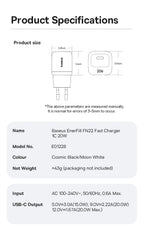45W GaN USB-C Fast Charger for Smartphones and Laptops