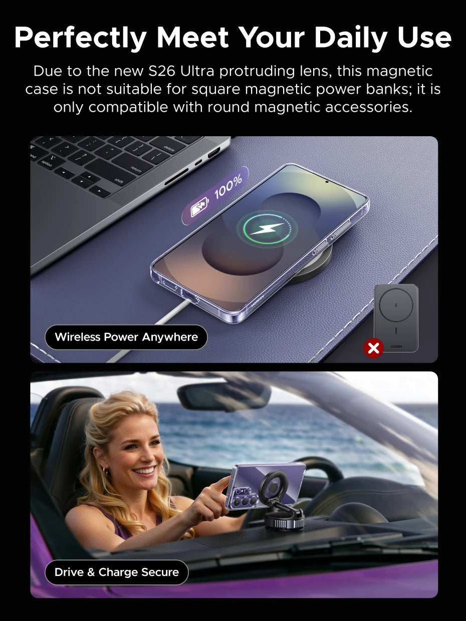Magnetic Clear Case for Samsung Galaxy S26 Ultra - 14
