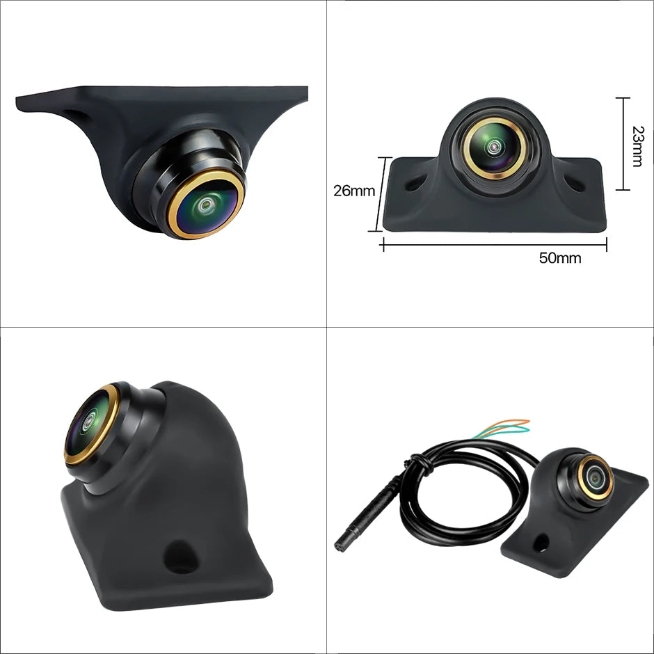 AHD 1080P 170 Degree Fisheye Car Front Side Rear View Backup Camera
