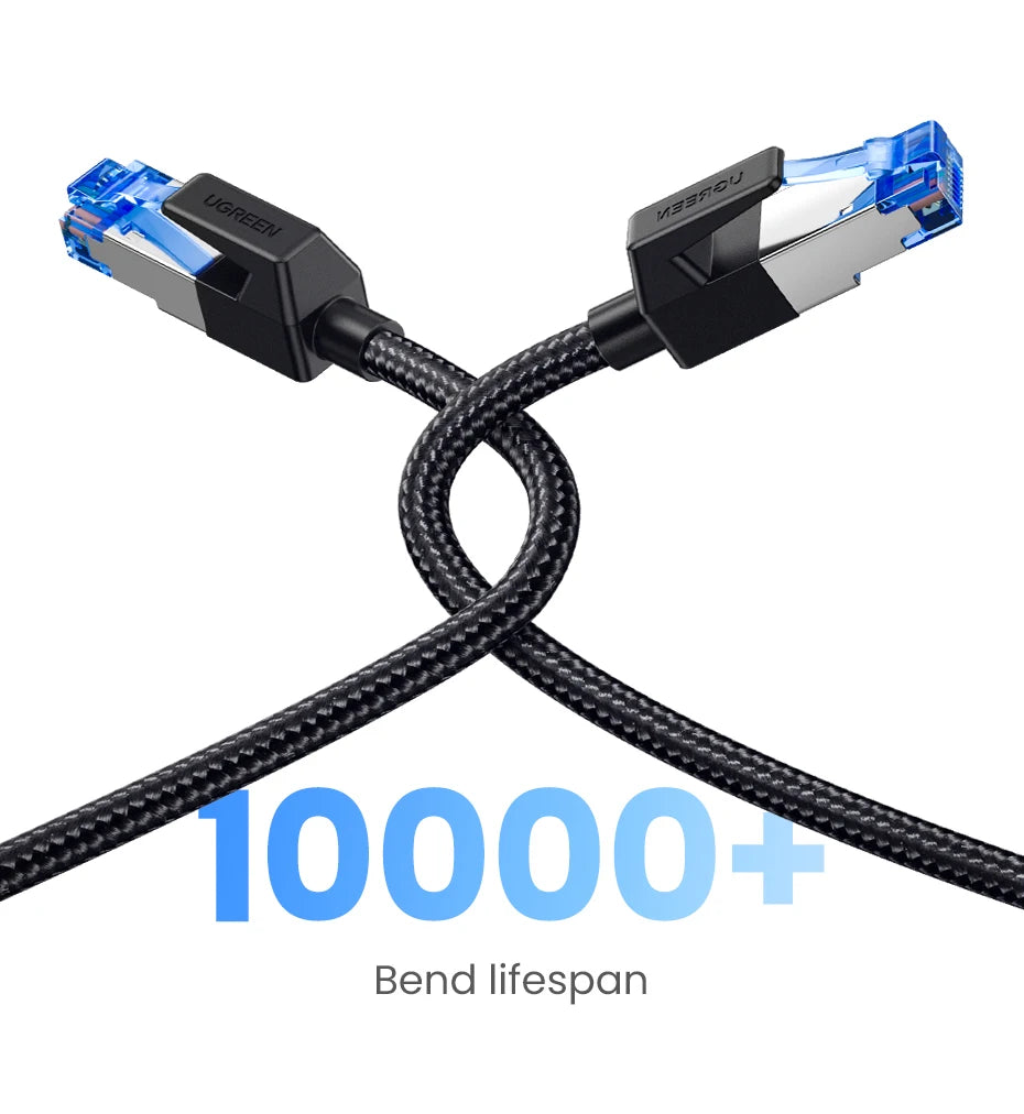 Cat 8 Ethernet Cable 40Gbps High-Speed Braided LAN Cord - 13