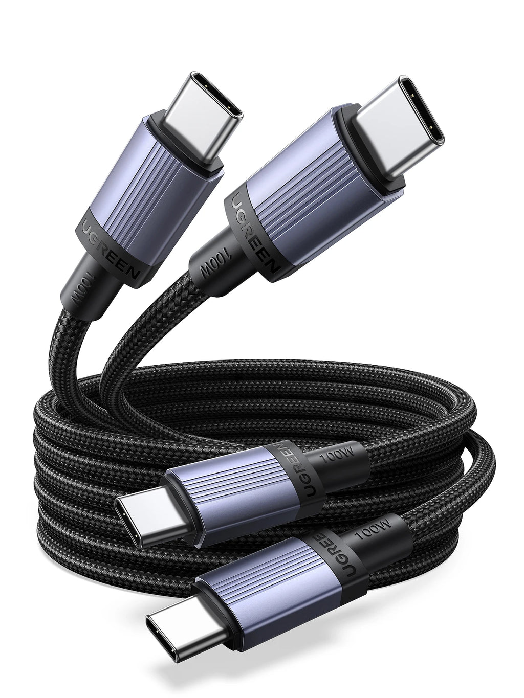 100W USB-C to USB-C Fast Charging Cable for Laptops and Smartphones