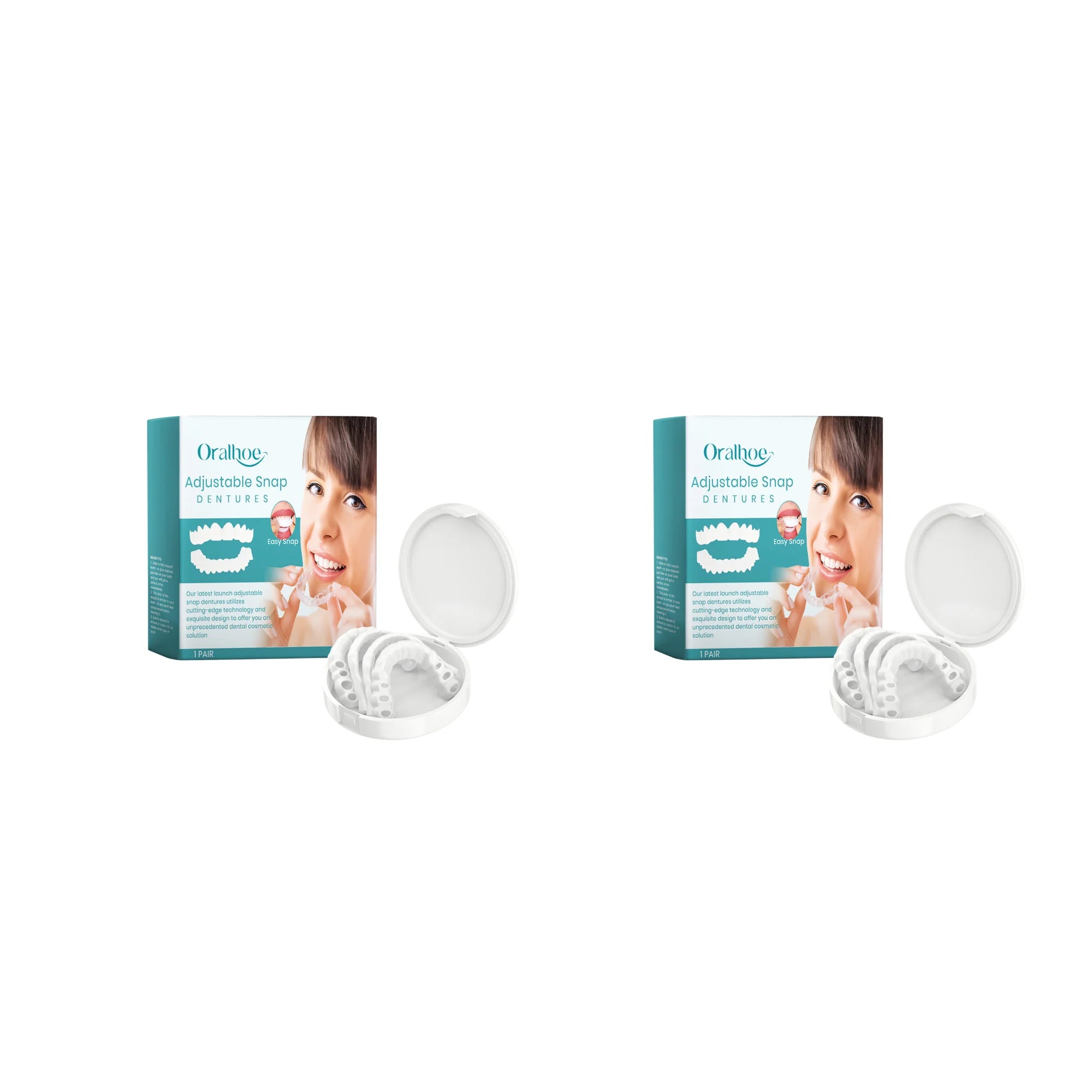 Adjustable Snap-On Dentures for Missing Teeth Repair - 15