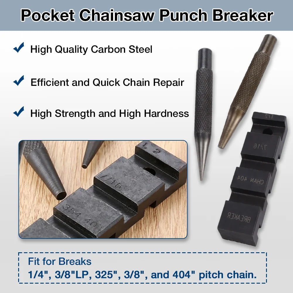 Chainsaw Chain Repair and Mending Tool Kit - 6