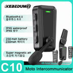 Bluetooth 6.0 Motorcycle Helmet Intercom Headset