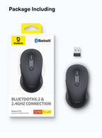 Ergonomic Bluetooth 5.2 & 2.4G Wireless Mouse with 4000DPI