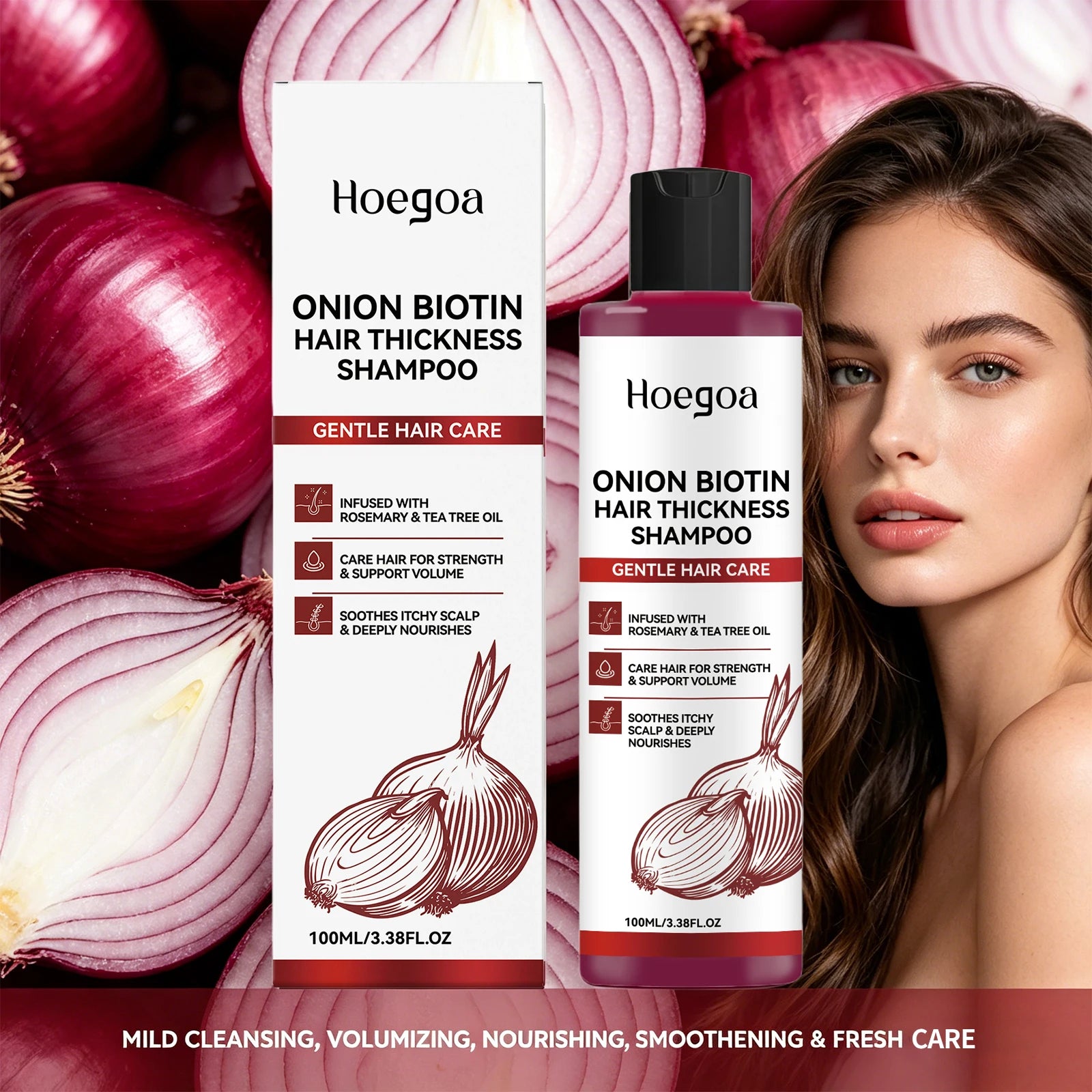 Onion Biotin Volumizing Shampoo for Hair Growth - 8