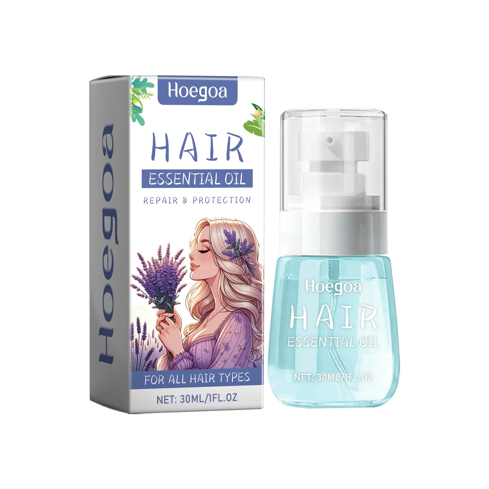Lavender Essential Oil for Hair Repair and Frizz Control - 12