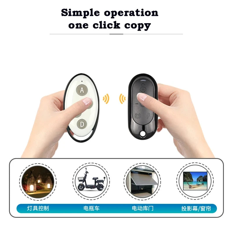 4 Channel Multi Frequency Wireless Cloning Garage Door Remote Control