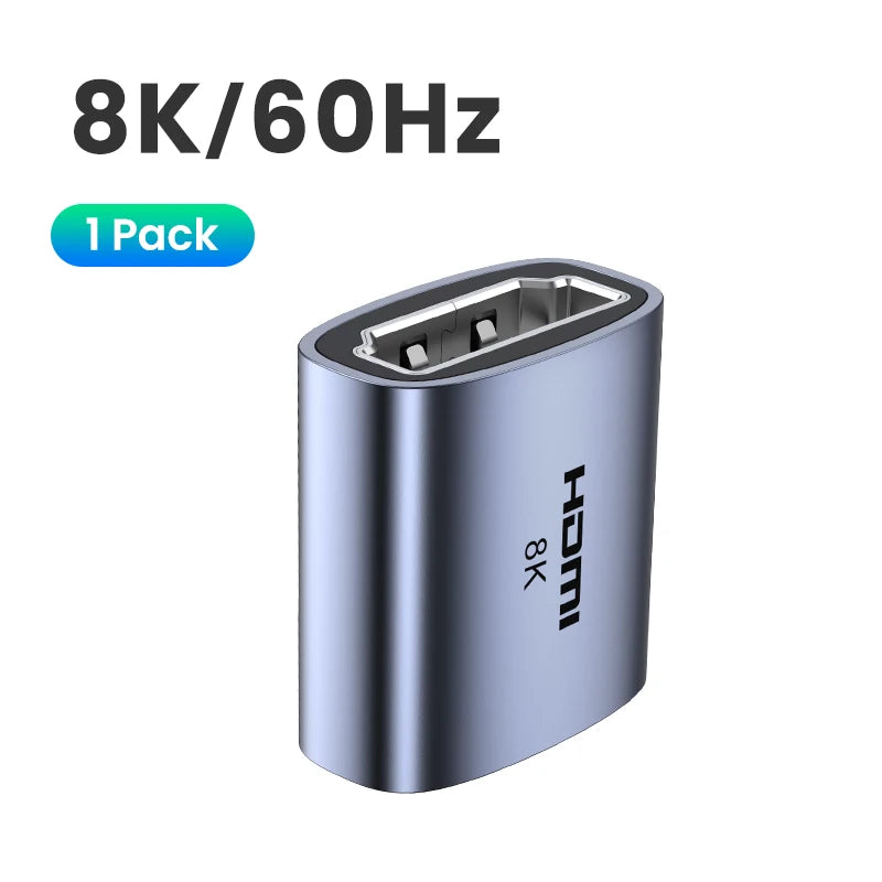 8K HDMI 2.1 Female to Female Extension Adapter Coupler - 20