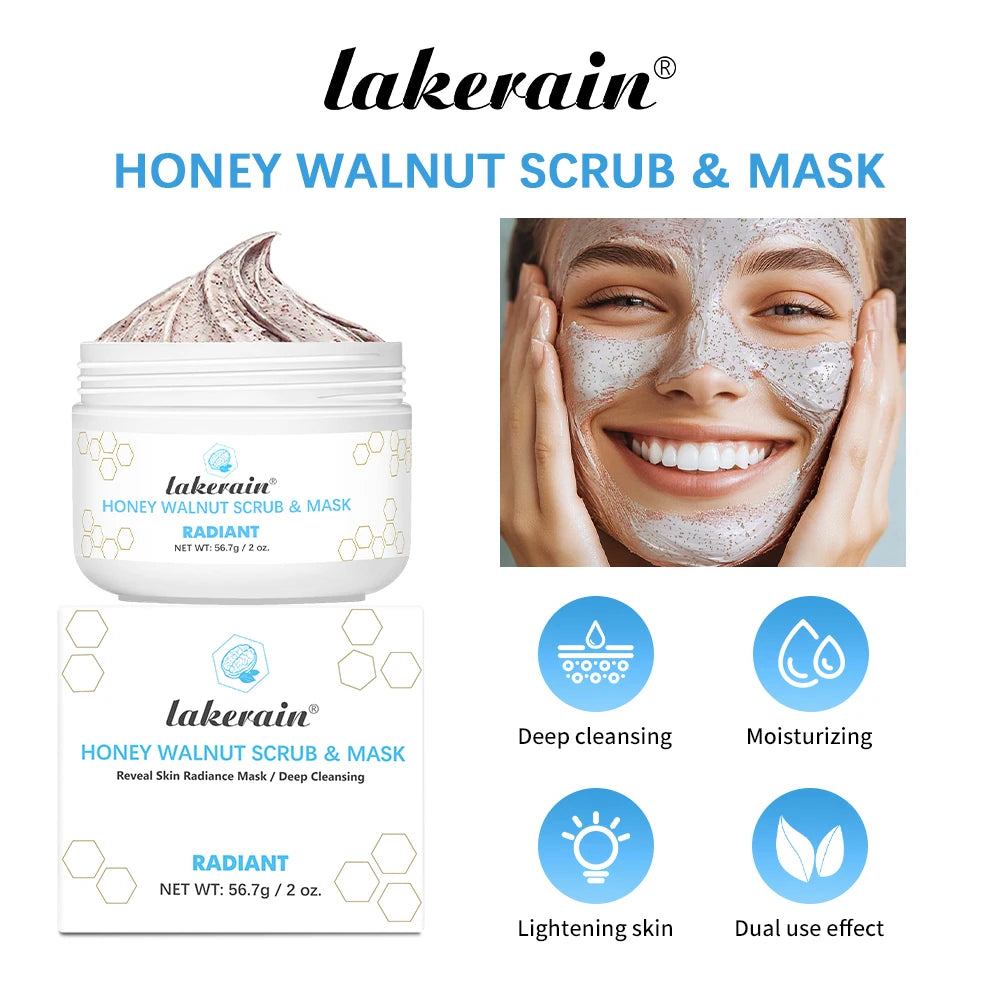 Honey Walnut Facial Exfoliating Scrub and Face Mask - 18