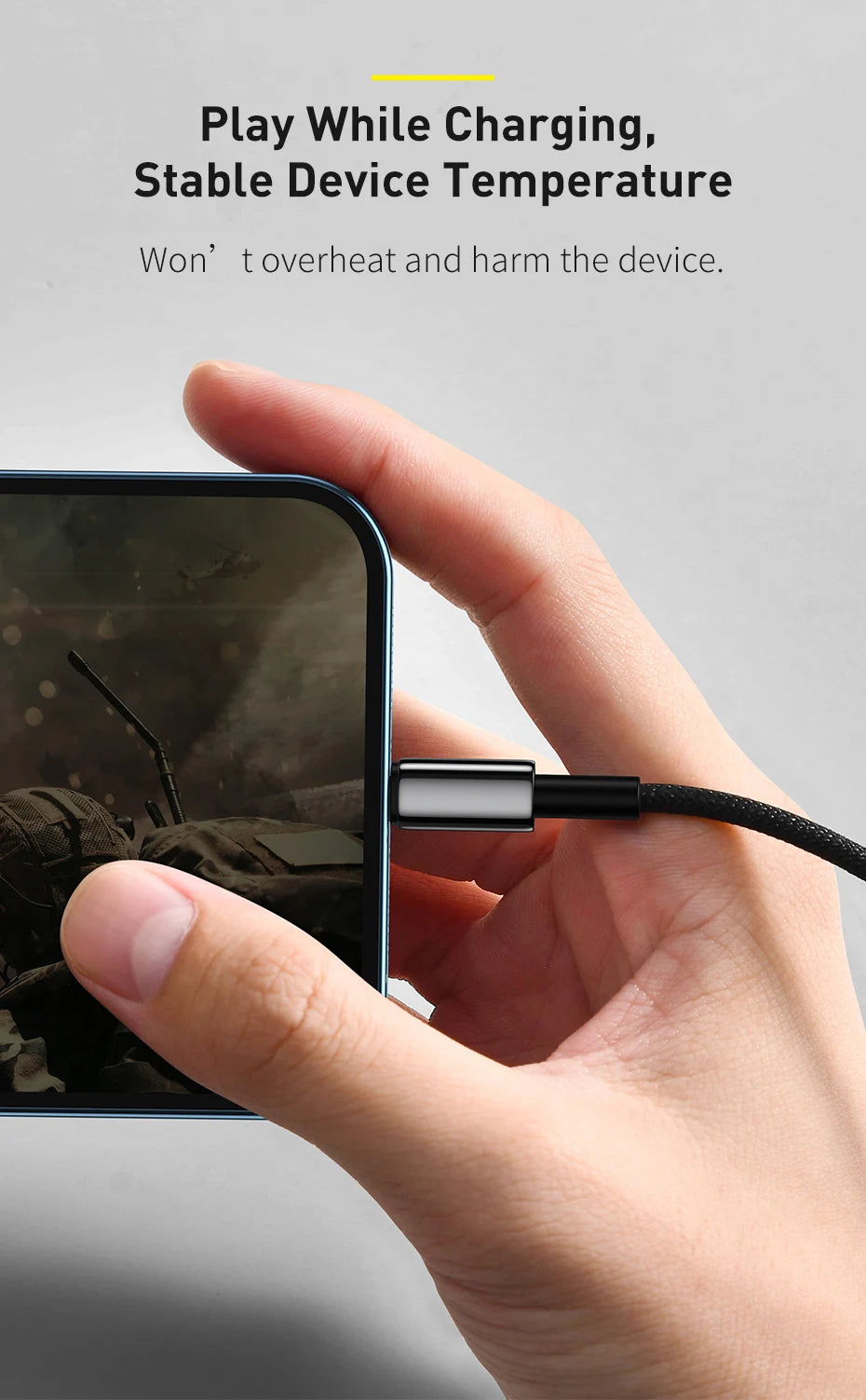 2.4A Fast Charging Data Cable for iPhone and iPad