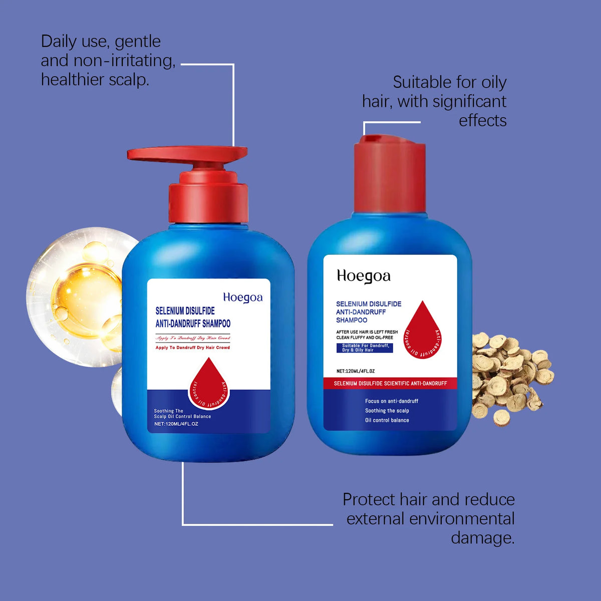 Selenium Disulfide Anti-Dandruff Scalp Treatment Shampoo