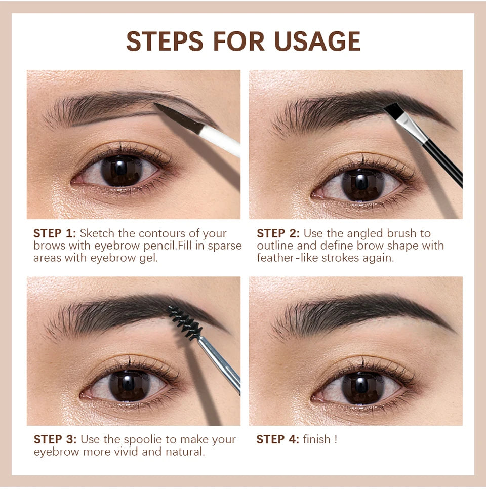 Waterproof Eyebrow Tint Gel for Long-Lasting Natural Brows - 12