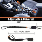 Braided Steel Car Steering Wheel Lock with Seatbelt Buckle